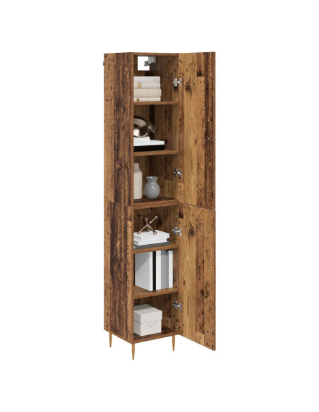 Credenza 2 pcs Legno vecchio Legno multistrato