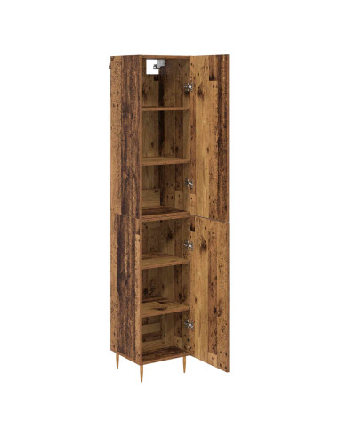 Credenza 2 pcs Legno vecchio Legno multistrato