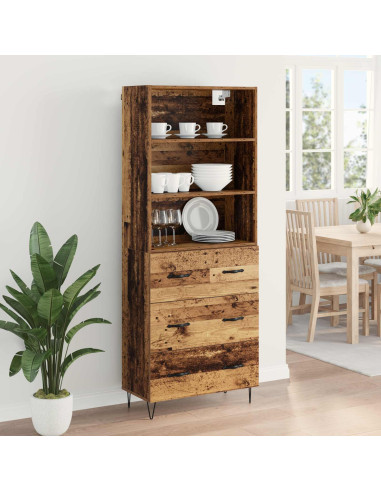 Credenza con cassetto 2 pcs Legno vecchio Legno multistrato