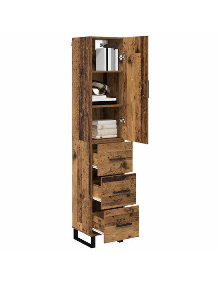 Credenza Legno vecchio 34,5 x 34 x 180 cm Legno multistrato