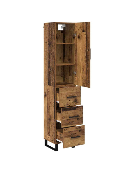 Credenza Legno vecchio 34,5 x 34 x 180 cm Legno multistrato