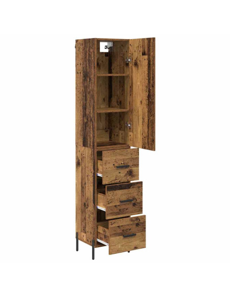 Credenza Legno vecchio 34,5 x 34 x 180 cm Legno multistrato
