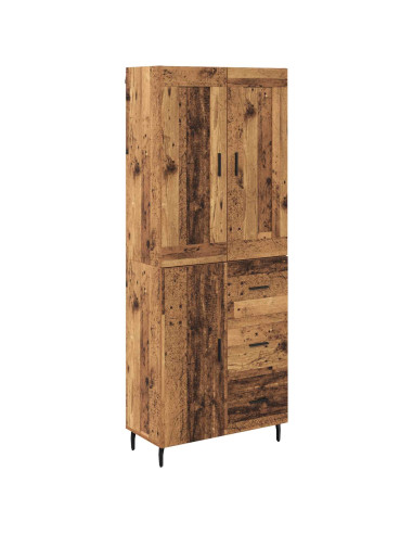 Credenza con cassetto 2 pcs Legno vecchio Legno multistrato