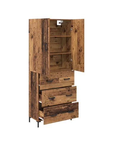 Credenza Legno vecchio 69,5 x 34 x 180 cm Legno multistrato