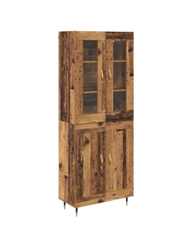 Credenza 2 pcs Legno vecchio Legno multistrato