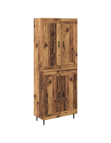 Credenza 2 pcs Legno vecchio Legno multistrato
