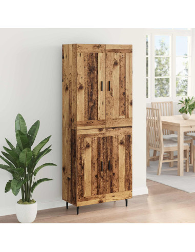 Credenza 2 pcs Legno vecchio Legno multistrato