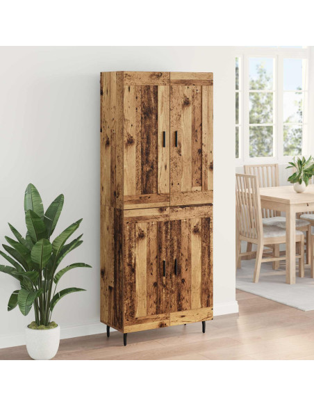 Credenza 2 pcs Legno vecchio Legno multistrato