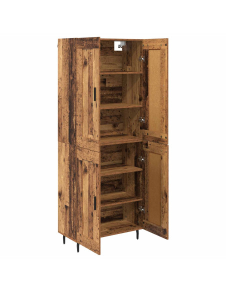 Credenza 2 pcs Legno vecchio Legno multistrato
