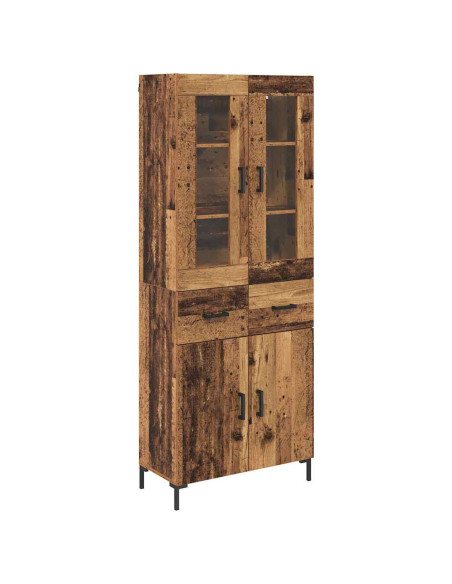 Credenza con cassetto 2 pcs Legno vecchio Legno multistrato