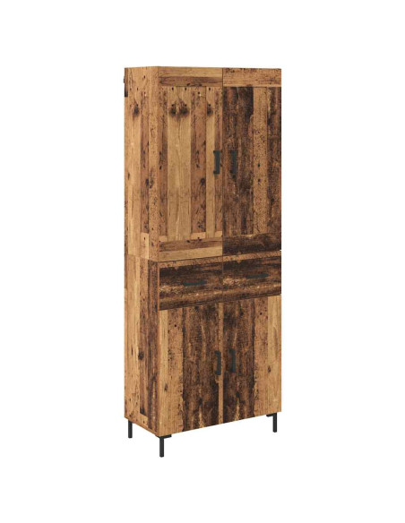 Credenza con cassetto 2 pcs Legno vecchio Legno multistrato