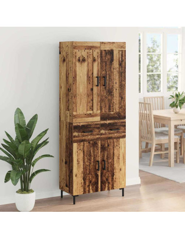 Credenza con cassetto 2 pcs Legno vecchio Legno multistrato