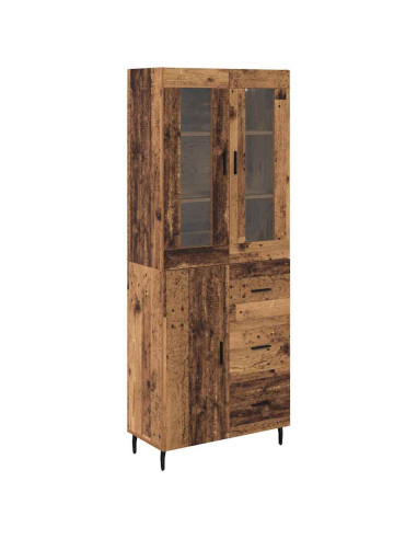 Credenza con cassetto 2 pcs Legno vecchio Legno multistrato