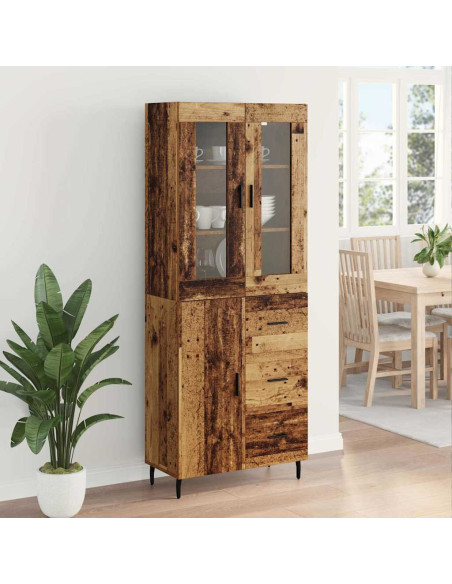 Credenza con cassetto 2 pcs Legno vecchio Legno multistrato