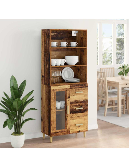 Credenza Legno vecchio 69,5 x 34 x 180 cm Legno multistrato