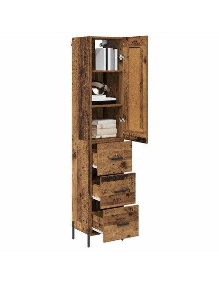 Credenza Legno vecchio 34,5 x 34 x 180 cm Legno multistrato