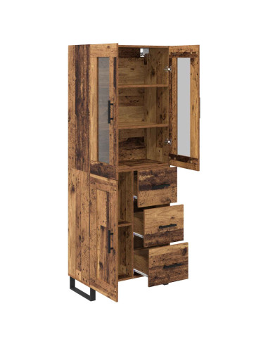 Credenza con cassetto 2 pcs Legno vecchio Legno multistrato