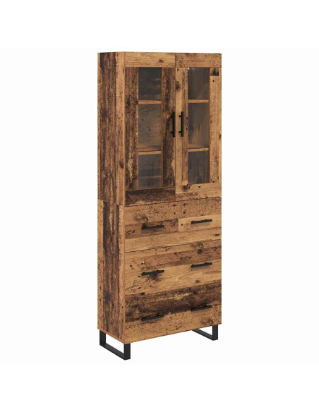 Credenza con cassetto 2 pcs Legno vecchio Legno multistrato