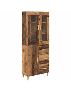 Credenza Legno vecchio 69,5 x 34 x 180 cm Legno multistrato 2