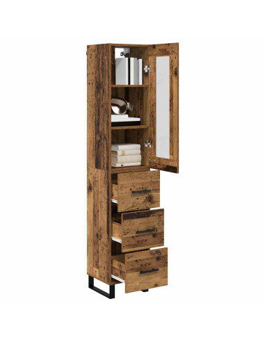 Credenza Legno vecchio 34,5 x 34 x 180 cm Legno multistrato