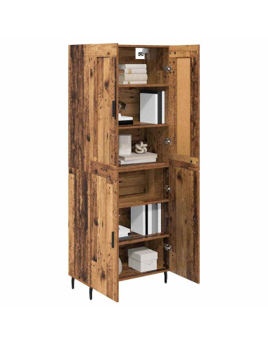 Credenza 2 pcs Legno vecchio Legno multistrato