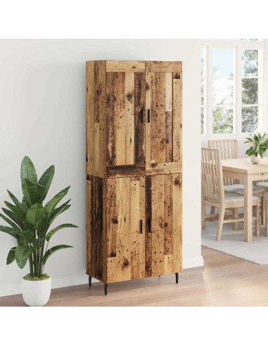 Credenza 2 pcs Legno vecchio Legno multistrato