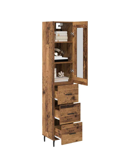 Credenza Legno vecchio 34,5 x 34 x 180 cm Legno multistrato