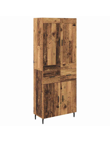 Credenza con cassetto 2 pcs Legno vecchio Legno multistrato