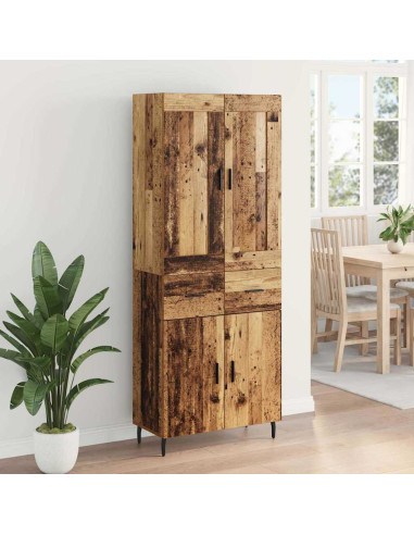 Credenza con cassetto 2 pcs Legno vecchio Legno multistrato