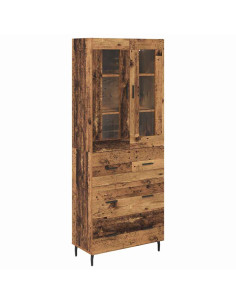 Credenza con cassetto 2 pcs Legno vecchio Legno multistrato 2