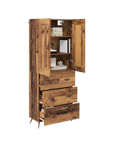 Credenza Legno vecchio 69,5 x 34 x 180 cm Legno multistrato