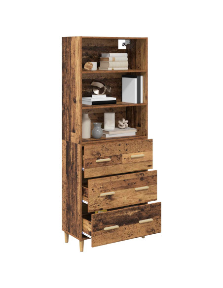 Credenza Legno vecchio 69,5 x 32,5 x 180 cm Legno multistrato