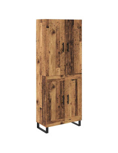 Credenza 2 pcs Legno vecchio 69,5 x 34 x 180 cm 2