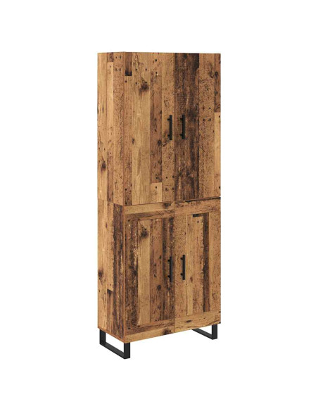 Credenza 2 pcs Legno vecchio 69,5 x 34 x 180 cm