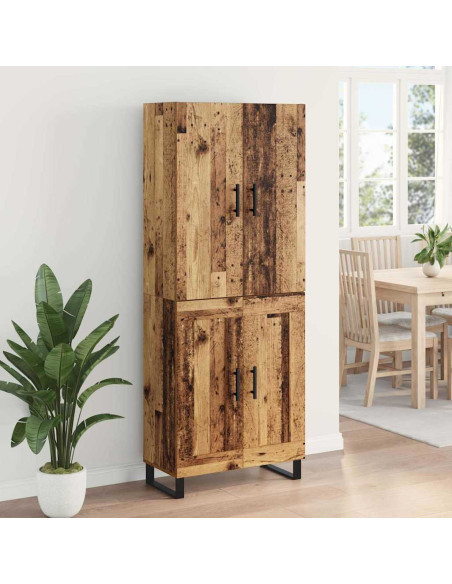 Credenza 2 pcs Legno vecchio 69,5 x 34 x 180 cm