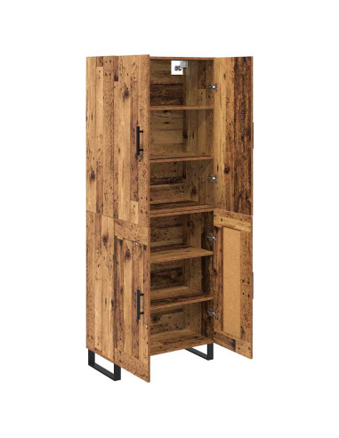 Credenza 2 pcs Legno vecchio 69,5 x 34 x 180 cm