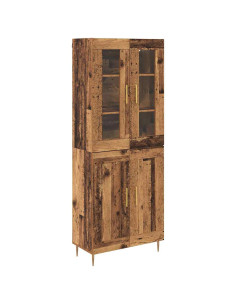 Credenza 2 pcs Legno vecchio Legno multistrato 2