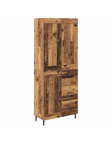 Credenza con cassetto 2 pcs Legno vecchio Legno multistrato