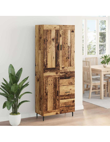 Credenza con cassetto 2 pcs Legno vecchio Legno multistrato