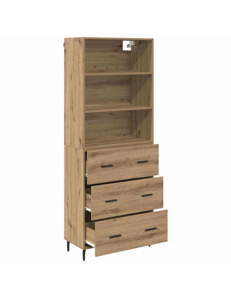 Credenza con cassetto Rovere artigianale 69,5 x 34 x 180 cm