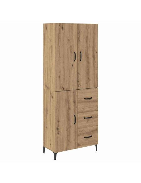 Credenza con cassetto Rovere artigianale 69,5 x 34 x 180 cm