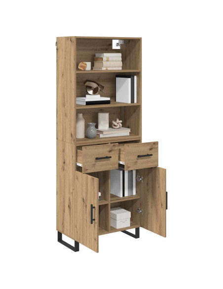 Credenza con cassetto Rovere artigianale 69,5 x 34 x 180 cm