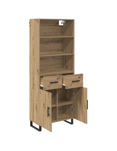 Credenza con cassetto Rovere artigianale 69,5 x 34 x 180 cm