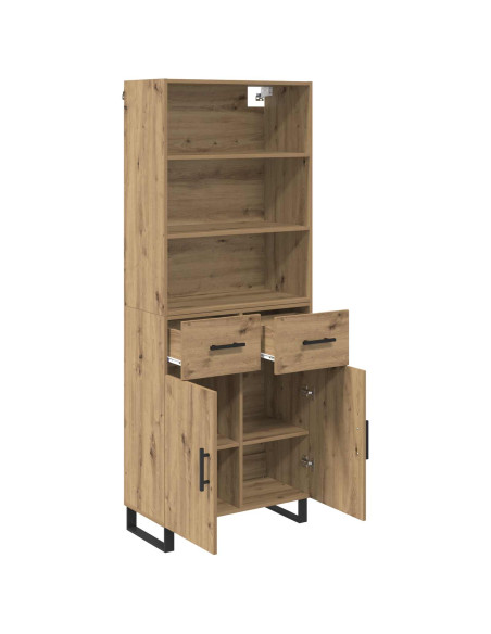 Credenza con cassetto Rovere artigianale 69,5 x 34 x 180 cm