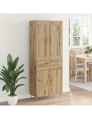 Credenza con cassetto Rovere artigianale 69,5 x 34 x 180 cm