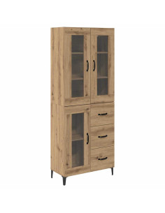 Credenza con cassetto Rovere artigianale 69,5 x 34 x 180 cm 2