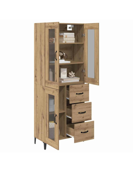 Credenza con cassetto Rovere artigianale 69,5 x 34 x 180 cm