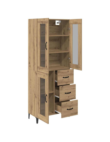 Credenza con cassetto Rovere artigianale 69,5 x 34 x 180 cm