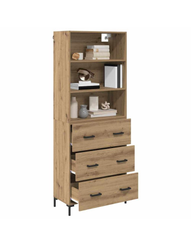 Credenza con cassetto Rovere artigianale 69,5 x 34 x 180 cm