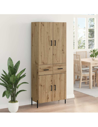 Credenza con cassetto Rovere artigianale 69,5 x 34 x 180 cm